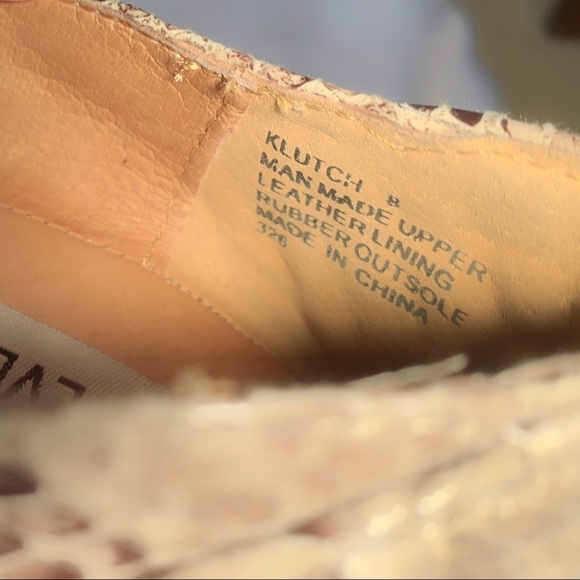 Steve Madden snakeskin leather Klutch flats size 8 - Picture 6 of 6